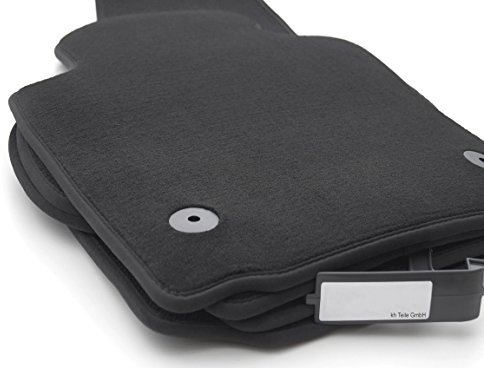 Fußmatten kompatibel mit VW ID7, Tourer, GTX alle ab 2023> Velours Autoteppich Matten Set 4-teilig Schwarz Original Qualität Antirutsch Wetterfest