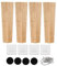 Pied de Meuble Bois 4 Pièces Pieds Canapé carrés Pied Table Basse en Bois Massif Hauteur 8cm 10cm 20cm 25cm 30cm pour Table de Nuit, commodes Chaise(20cm)
