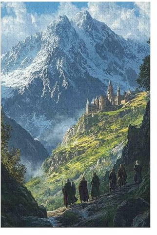 Jigsaw 1000 Piece Lord Of The Rings Puzzles Educational Toys for Adult Birthday Gift Classic Educational Toy Puzzle22Z310c38x52cm