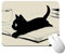 OUDQFCJ 1 Stück Mauspad mit DREI Katzen, geeignet für Büro- und Gaming-Mäuse, Kleiner Mauspad für den Schreibtisch im Büro, als lustiges Accessoire, für Notebooks und Desktop-Computer geeignet