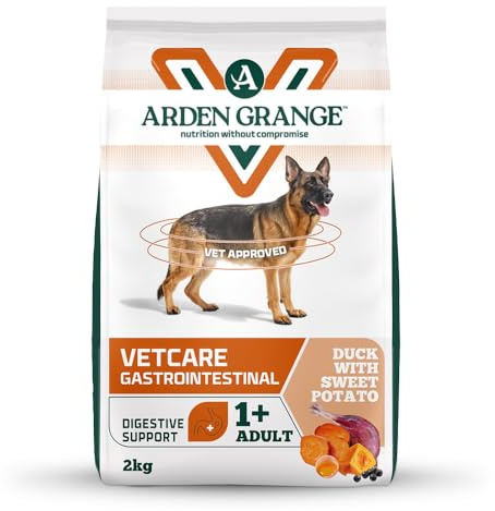 Arden Grange VetCare Gastrointestinal Adult Dry Dog Food - Duck With Sweet Potato (4 x 2kg)
