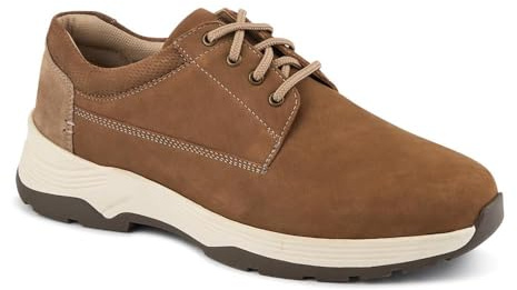 Extra-Wide Lightweight Lace-Up Shoes - Mocha Size 10