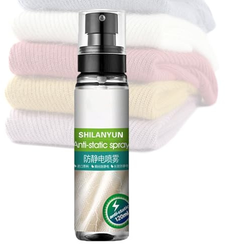 Antistatisches Spray Für Kleidung 100ml Sofort Alltagsbedarf | Kleidung Antistatik Spray für Stoff Wäsche Bügeln Couch Möbel Trocken Auto Reinigen Staubwischen Büros Reisen