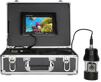 9 Inch DVR Recorder 20m Underwater Fishing Video Camera Fish Finder IP68 Waterproof 38 LEDs 360 Degree Rotating(F8300DB-2L-50M)