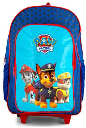 Paw Patrol 'Squad' Boys Trolley Backpack School Travel Roller Wheeled Bag