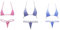 HNJZX Bikini Push Up sets Maillot de bain Ensembles Pièces Maillots De Bain Combinaison De Plage (C)