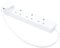 PRO ELEC PELB1901 4 Gang Extension Lead 0.5m, White