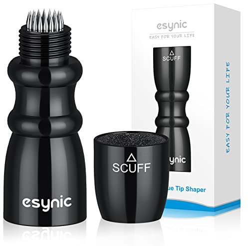 eSynic Beliebte Snooker-Queue-Spitzen, Former, 3-in-1-Pool-Queue-Spitzen, Former-Set, Billardqueue-Zubehör, Snooker-Queue-Zubehör, Snooker-Queue-Spitzen, Shaper, 3-in-1-Werkzeug – Shaper, Scuffer,
