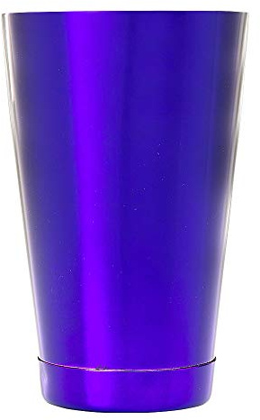 Barfly M37083PU Cocktail Tin, 18/8 Stainless Steel, Small 18 oz (532 ml), Purple