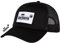 barTbaren – Schwarze Truckercap mit schwarzem Netz – verstellbare Mesh Baseball Cap mit coolem großen 3D Logo Patch und Snapback-Verschluss