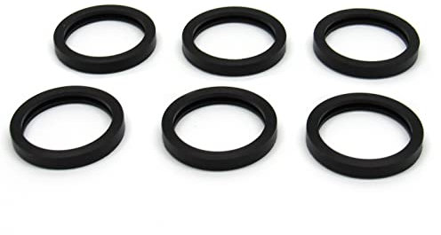 Lot de 6 joints d'étanchéité de bec de bidon de gaz – Joints de rechange en caoutchouc pour carafe d'essence/carburant (version améliorée, compatible avec l'éthanol, stabilisateur, etc.)