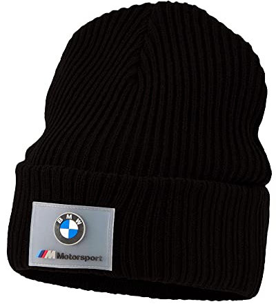 PUMA BMW M Motorsport Knit Hat Beanie (Black)