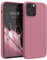 kwmobile Handyhülle für iPhone 12 Pro Max Hülle, für iPhone 12 Pro Max Case - Hülle Silikon - kabelloses Laden - Dark Rose