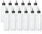 STARVAST 12 Pcs Flacons de Distribution Gradués Plastique 250ML avec Capuchon Twist Noir, Fiole de Squeeze avec Échelle pour Les Liquides, Les Encres, Les Huiles
