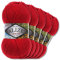 5x Alize 100 g Burcum Klasik Wolle (Rot 106)