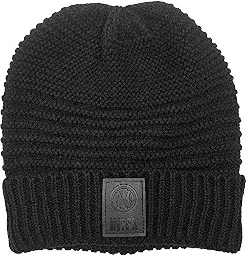 Inter, Cappello Unisex-Adulto, Nero, S-XL