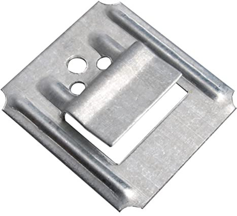 Alberts 351540 Clip à lambris | Zingué Bout | 4 x 2 mm | Jeu de 250 pièces Pince, Gris