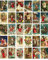 GIVBRO Weihnachtskarten Vintage Winter Weihnachten Weihnachtsmann Antik Postkarten-Set 30 Stück