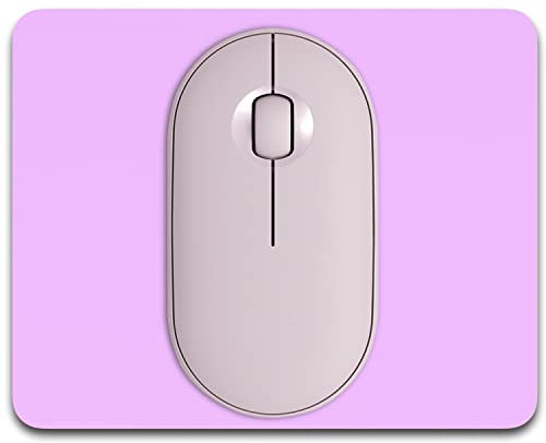 Dapesuom Small Mouse Pad 5 x 6 Inch With Non-Slip Rubber Base, Waterproof Mat for Women Kids Men Wireless Mouse Laptops Keyboard Tray Home Office Travel, Purple