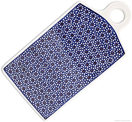 Bunzlauer Keramik Frühstücks - Brettchen/Schneidebrett 28,5 x 14,3 cm Dekor 120 GU-1064/120