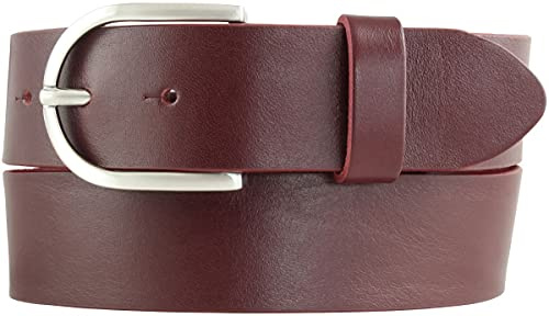 BELTINGER Damen-Gürtel aus Vollrindleder 4 cm | Jeans-Gürtel für Damen 40mm | Vollleder-Gürtel mit runder Gürtelschließe