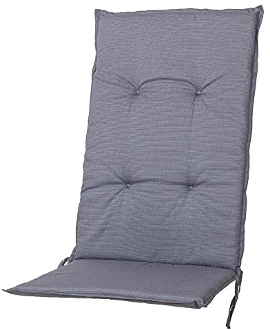 50431-712 Sun Garden Auflage Hochlehner Rustico grau 116x48,5x5 cm Sitzpolster (ohne Stuhl)