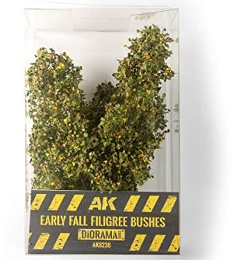 AK BUSHES AK8238 EARLY FALL FILIGREE BUSHES 1:35