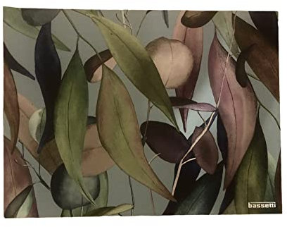 BASSETTI - Amerikanisches Tischset CLOROFILLA 30 x 40 cm, 87% PVC, 13% Polyester, wasserdicht