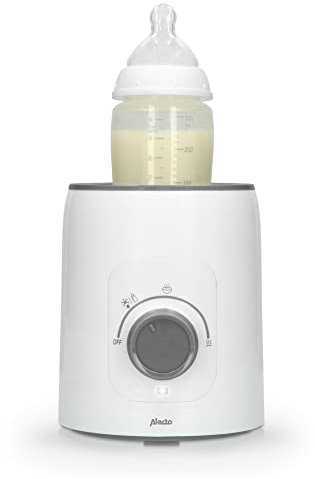 Alecto BW600 Flaschenwärmer baby Sterilisator für Babyflaschen - Babynahrungsheizung und BPA-freier Fläschchenwärmer - Babykostwärmer Weiß