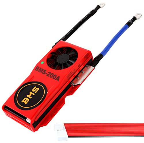 LiFePO4 BMS 16S 48V 200A Lithium Eisen Phosphat Batterie Management System Schutz Board mit Balance Leads Drähte für LiFePO4 3.2V Zellen Batterie Pack