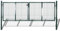 Tidyard Metall Gartentor 306 x 125 cm mit 3 Schlüssel | Gartentür Zauntür Hoftor Gartenpforte | Gartenzaun Tür aus verzinktem Stahl Grün