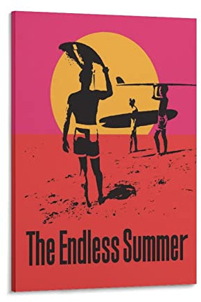 Art The Endless Summer Poster Kunst The Endless Summer Poster Leinwand Kunst Poster Bild Modern Office Familie Schlafzimmer Dekorative Poster Geschenk Wanddekoration Gemälde Poster 30 x 45 cm