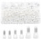 Hocansen 250 Pieces Closed End Crimp Connector Nylon Crimp Cap Wire End Caps Wire Connector (NM)