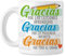BAOBAB REGALOS Gracias por las Lecciones Aprendidas, por la Paciencia Infinita, Por Todo el Cariño - Taza Profesores y Profesoras Fin De Curso - maestro - maestra. Cerámica blanca