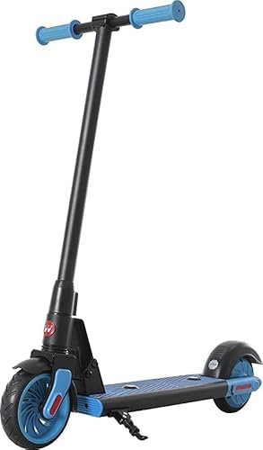 Wispeed T650, Trotinette Electrique Enfant (Pneus 6,5 Pouces, 8 Km/h, Idéal pour Les 8/14 Ans, IPx4, Frein au Pied à l'arrière - Sonnette) Bleue