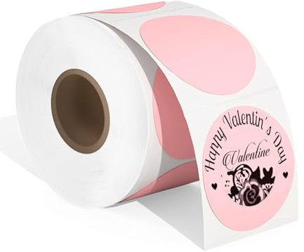 Phomemo 2 Inch Round Color Label Printer Stickers Roll Round Stickers For Thermal Label Printer Thank You Card Logo Name Price/Address QR Code