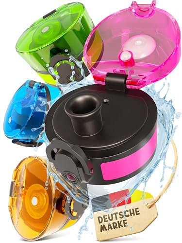 Funkelfuchs® - Ersatzdeckel für Trinkflasche 500ml (pink) Trinkflaschen passend