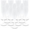 DOJA Barcelona | Flûte Champagne 160 ml | Lot 12 | Coupe Plastique | 195X68X2mm | Polycarbonate Transparent | Verre Réutilisable | pour Vaisselle, Arts de la Table, Vin