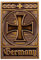 Deutschland Eisen Kreuz Militär Emaille Brosche Metall Abzeichen Iron Cross Badge Revers Pin Braune deutsche Kreuz Brosche