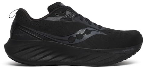 Saucony Men's Triumph 22 Sneaker, Black/Black/Black, 9 UK