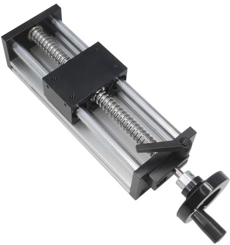 Befenybay 150mm Effective Travel Length Double Optical Axis Guide Ballscrew SFU1605 Hand Crank for DIY CNC Router Parts X Y Z Linear Stage Actuator