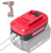 QUPERR MT18EIN USB-Akku-Adapter für Makita 18V Akku, umwandeln von Makita 18V in Einhel_l_18V Akku, geeignet für Einhel_l_18V Akku-Werkzeuge, Akku-Konverter mit USB/Type-C Ladeanschluss (nur Adapter)