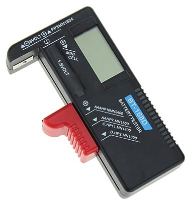 jojofuny Battery Tester for Aa Aaa Button Cell Volt Checker Portable Easy Lcd Display Capacity Test Tool