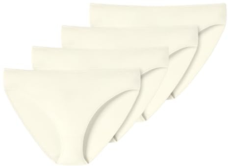 Uncover by Schiesser - Bamboo Cotton - Tai Slip - 4er Pack (M Off-White)