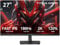 TITAN ARMY Monitor Gaming 27 Pollici, FAST IPS 180Hz, 2K QHD 2560 x 1440p 1ms GTG Verticale Schermo PC, HDR10, 120% sRGB, 144Hz FreeSync & G-sync Computer Monitor, Eye Care, VESA, DP, HDMI, P27GR