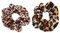 2 stücke Frauen Mädchen Leopard Samt Haargummi Elastisches Haarband Pferdeschwanz Halter Haargummi Haarschmuck Nützlich und praktisch Haarschmuck