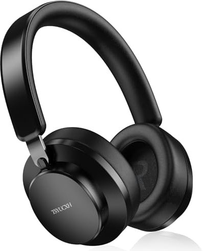Noise Cancelling Headphones Wireless Bluetooth, Over Ear Headphones Bluetooth with Microphone, Cancelling Wireless Headphone Over Ear, 65h Playtime, Clear Calls, Comfort Fit For Travel (Black)