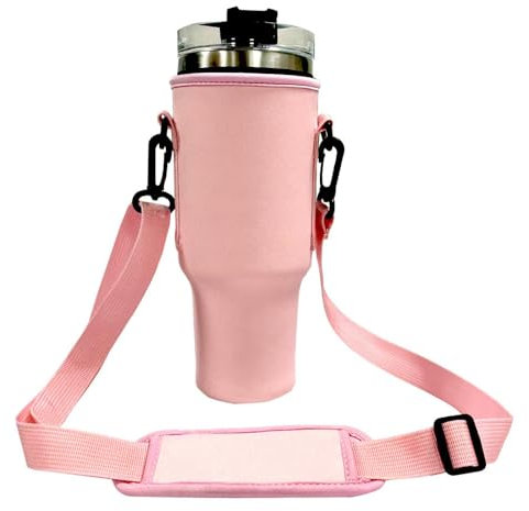 Funda Aislada para Botella de Agua y Tazas Stanley - Accesorio con Correa Ajustable para el Hombro - Ideal para Viajes y Uso al Aire Libre