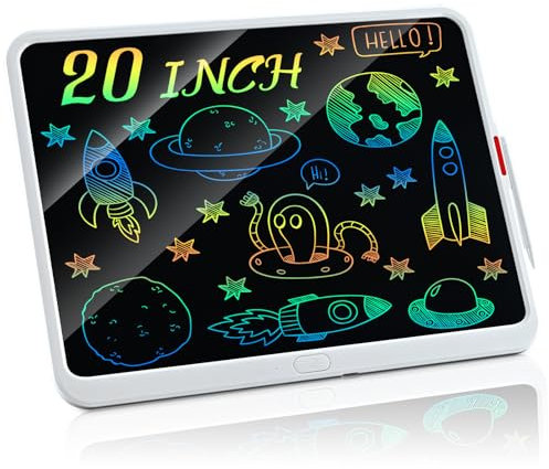 Pizarra Mágica Recargable,PINKCAT 20 Pulgadas Pizarra Infantil Adultos Portátil Borrable para Escribir,Dibujar y Hacer Listas de Memoria Cumpleaños Navidad Regalos Juguetes