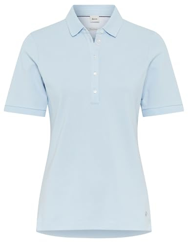 BRAX Damen T-Shirt Poloshirt Cleo Stretchpique Neongrün